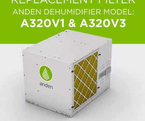 Anden Climate Control Anden 5813 Replacement filter for Anden Dehumidifier Model A320V1, A320V3
