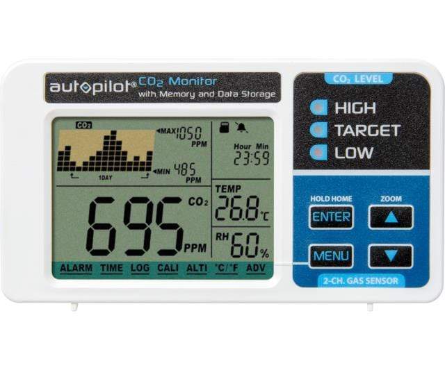 Autopilot Climate Control Autopilot Desktop CO2 Monitor with Removable Data Card