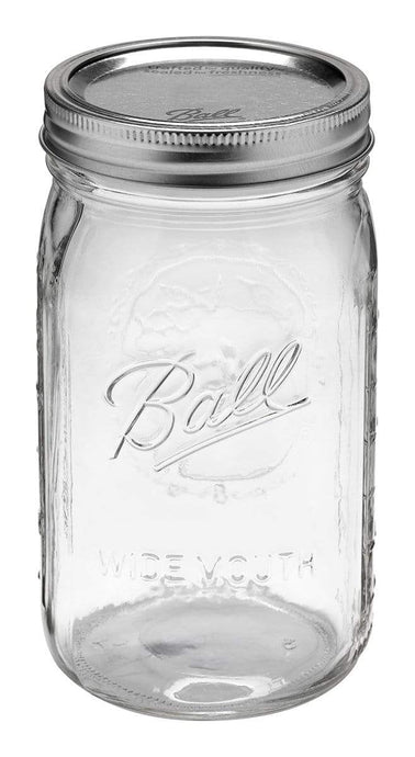 Ball Jar Ball Jar 32oz Wide Mouth Quart (12/cs)