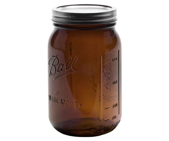 Ball Jar Ball Jar Amber Wide Mouth 32 oz Jars, pack of 4