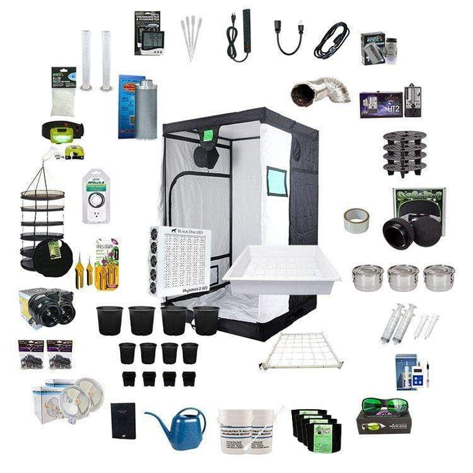 Black Dog LED Grow Light Kit Black Dog LED 4' x 4' x 7.2' Complete LED Grow Light Kit - PhytoMAX-2 600