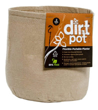 Load image into Gallery viewer, Dirt Pot Soils &amp; Containers Dirt Pot Tan Round Fabric Pot