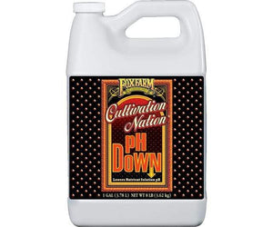 Fox Farm Garden Care 1 Gallon Fox Farm Cultivation Nation pH DOWN - case of 12