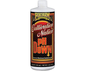 Fox Farm Garden Care 1 Quart Fox Farm Cultivation Nation pH DOWN - case of 12