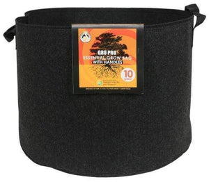 Go Pro Soils & Containers Gro Pro Essential Round Black Fabric Pot with Handles