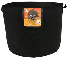 Load image into Gallery viewer, Go Pro Soils &amp; Containers Gro Pro Essential Round Black Fabric Pot with Handles