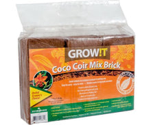 Load image into Gallery viewer, GROW!T Soils &amp; Containers GROW!T Coco Coir Mix Brick, pack of 3