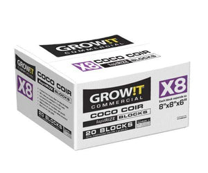 GROW!T Soils & Containers GROW!T Commercial Coco, RapidRIZE Block, case of 10