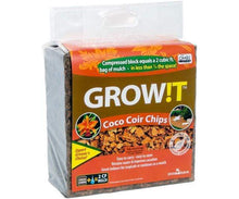 Load image into Gallery viewer, GROW!T Soils &amp; Containers GROW!T Organic Coco Coir Planting Chips, Block