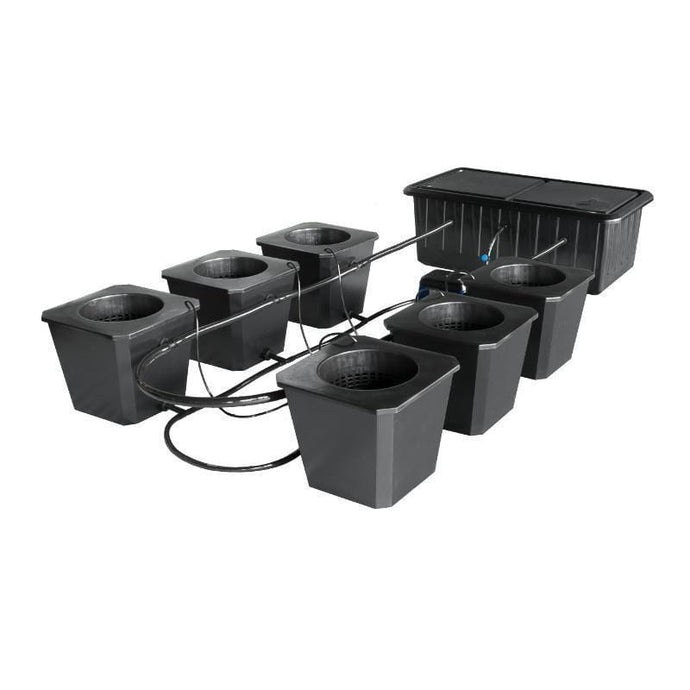 Super Closet Hydroponics 6 Site System - $995.00 Super Closet Bubble Flow Buckets Hydroponic Grow System
